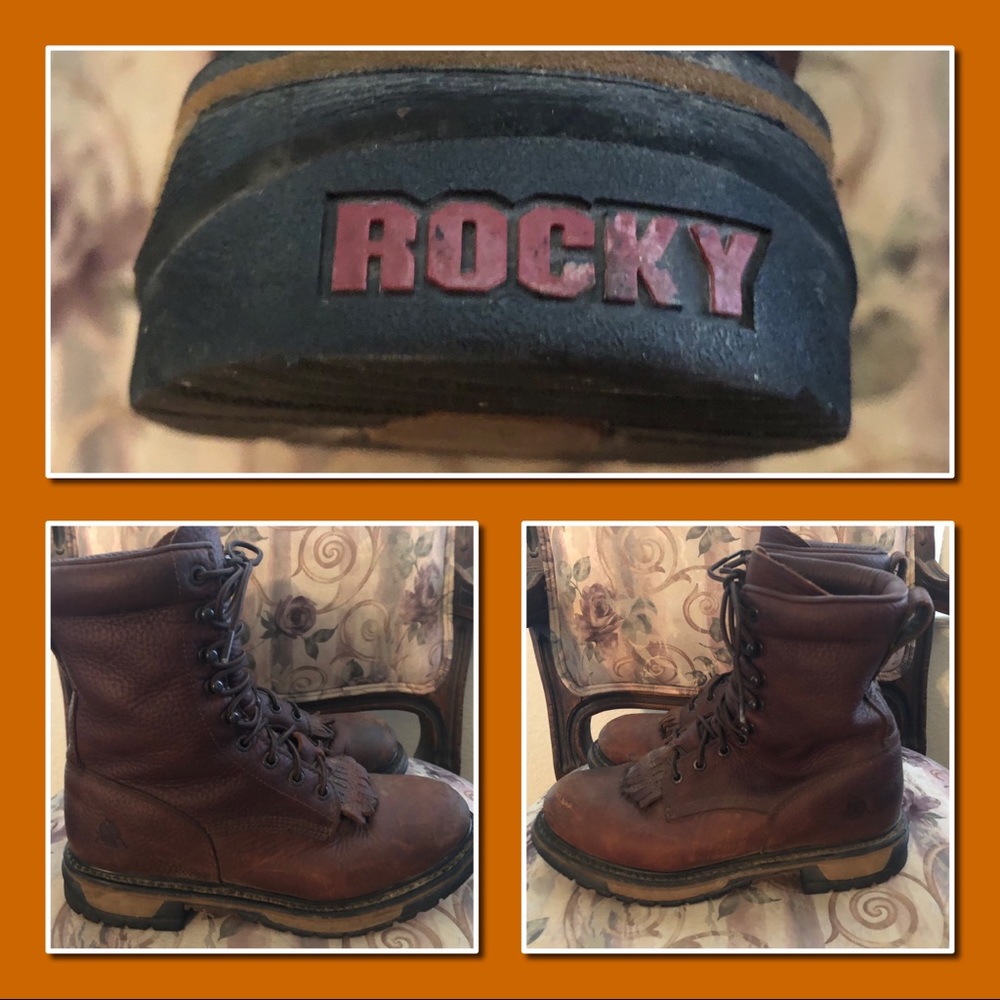 Woman’s Rocky Packer Boots SZ 9 1/2 - Picture 1 of 6